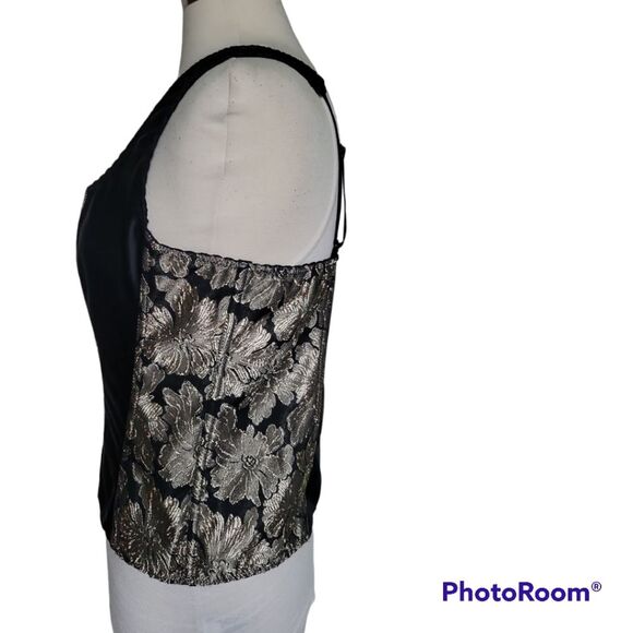 TESA BLACK GOLD FLORAL STRIPE CORSET - 40 - Picture 5 of 10
